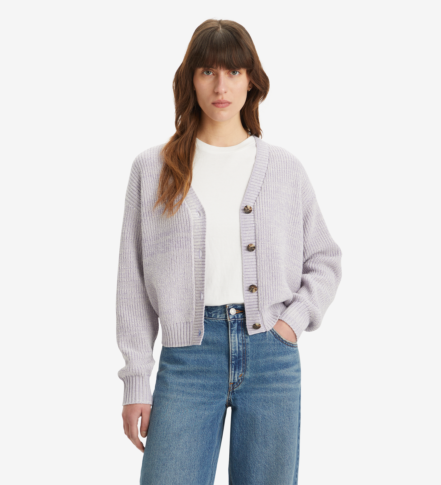 levi's® women's snowflake cardigan A87280002XXS- Heirloom Lilac – Levi's Hong Kong