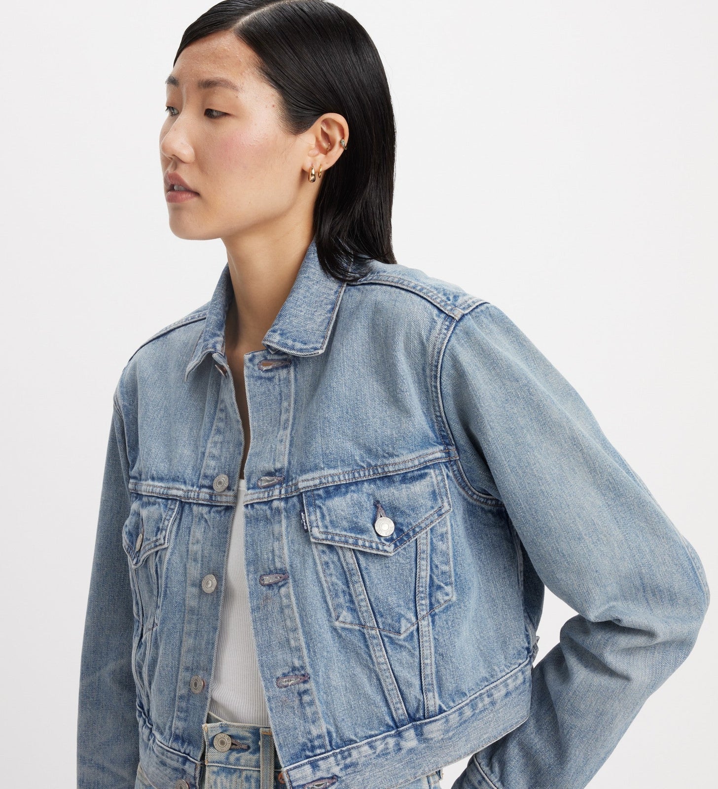 levi’s® 日本製短版type iii牛仔外套| 女裝 A91390000XS- Mij Silver Moon – Levi's 香港