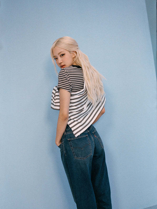 rosé朴彩英同款 levi's® 寬鬆錐形牛仔褲 | 女裝 0083N00492431 Medium Indigo  – Levi's 香港