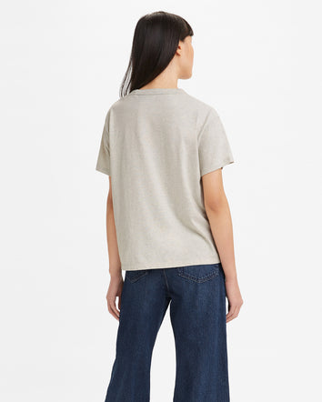 levi's® women's wellthread® varsity t-shirt 275430001XS- Silver Leaf Heather  – Levi's Hong Kong