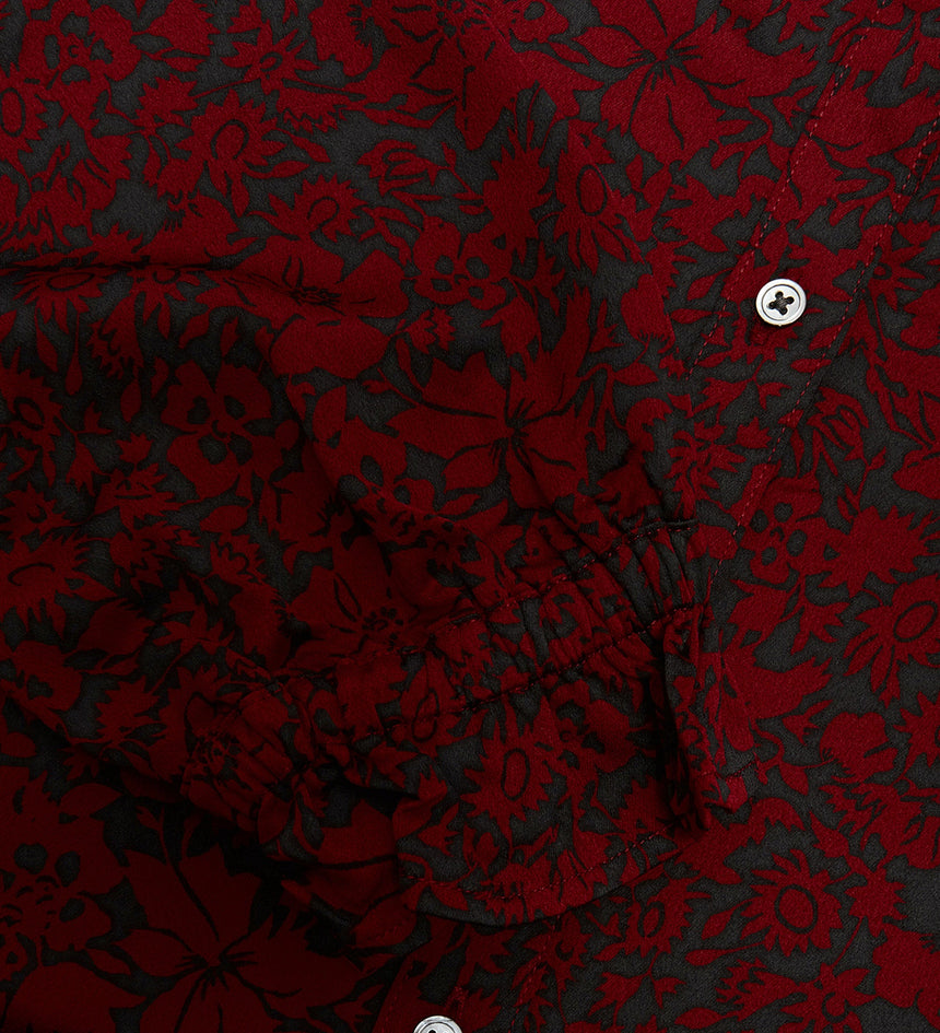 荷葉袖口印花圖案飄逸連衣裙 | 女裝 292780001XS- Night Garden Caviar – Levi's 香港