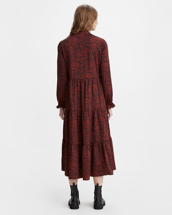 marion ls dress night garden caviar print 292780001XS- Night Garden Caviar  – Levi's Hong Kong