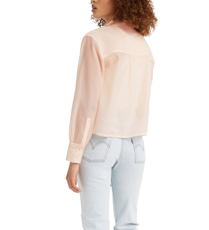 levi's® women's zoey sheer utility shirt 293730005XS- Scallop Shell – Levi's Hong Kong