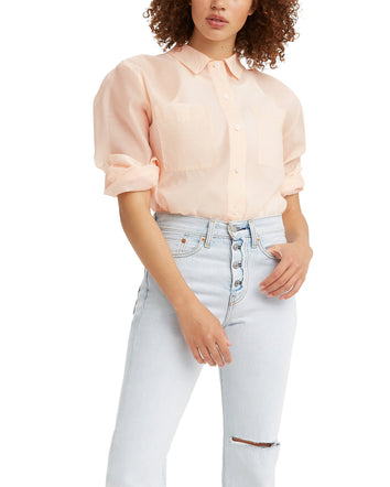 levi's® women's zoey sheer utility shirt 293730005XS- Scallop Shell  – Levi's Hong Kong
