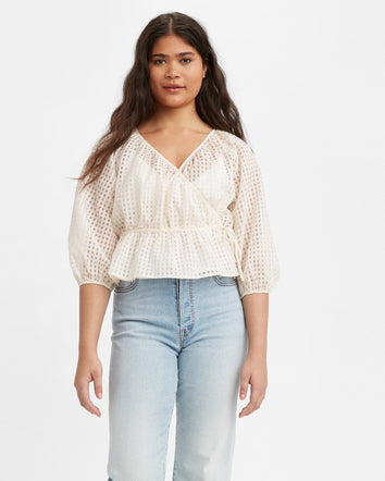 levi's® women's delilah wrap top 295420002L- Sugar Swizzle  – Levi's Hong Kong