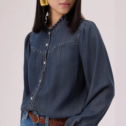  Levi's® 靛藍 Tencel 西部恤衫 | 女裝