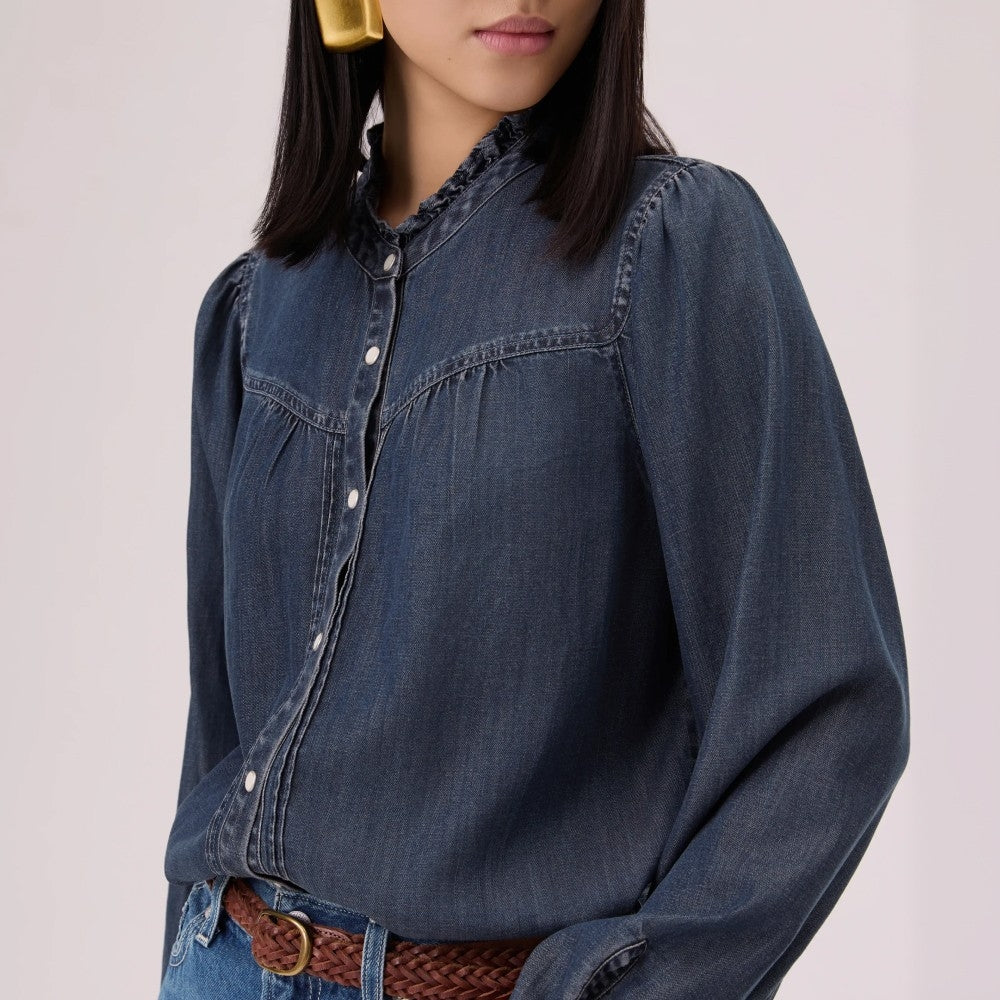 levi's® indigo tencel western shirt 006QH0001XS- Dark Wash – Levi's Hong Kong