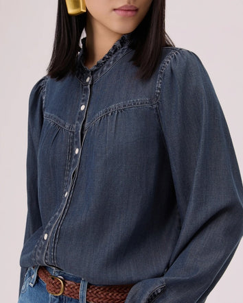 levi's® 靛藍 tencel 西部恤衫 | 女裝 006QH0001XS- Dark Wash  – Levi's 香港