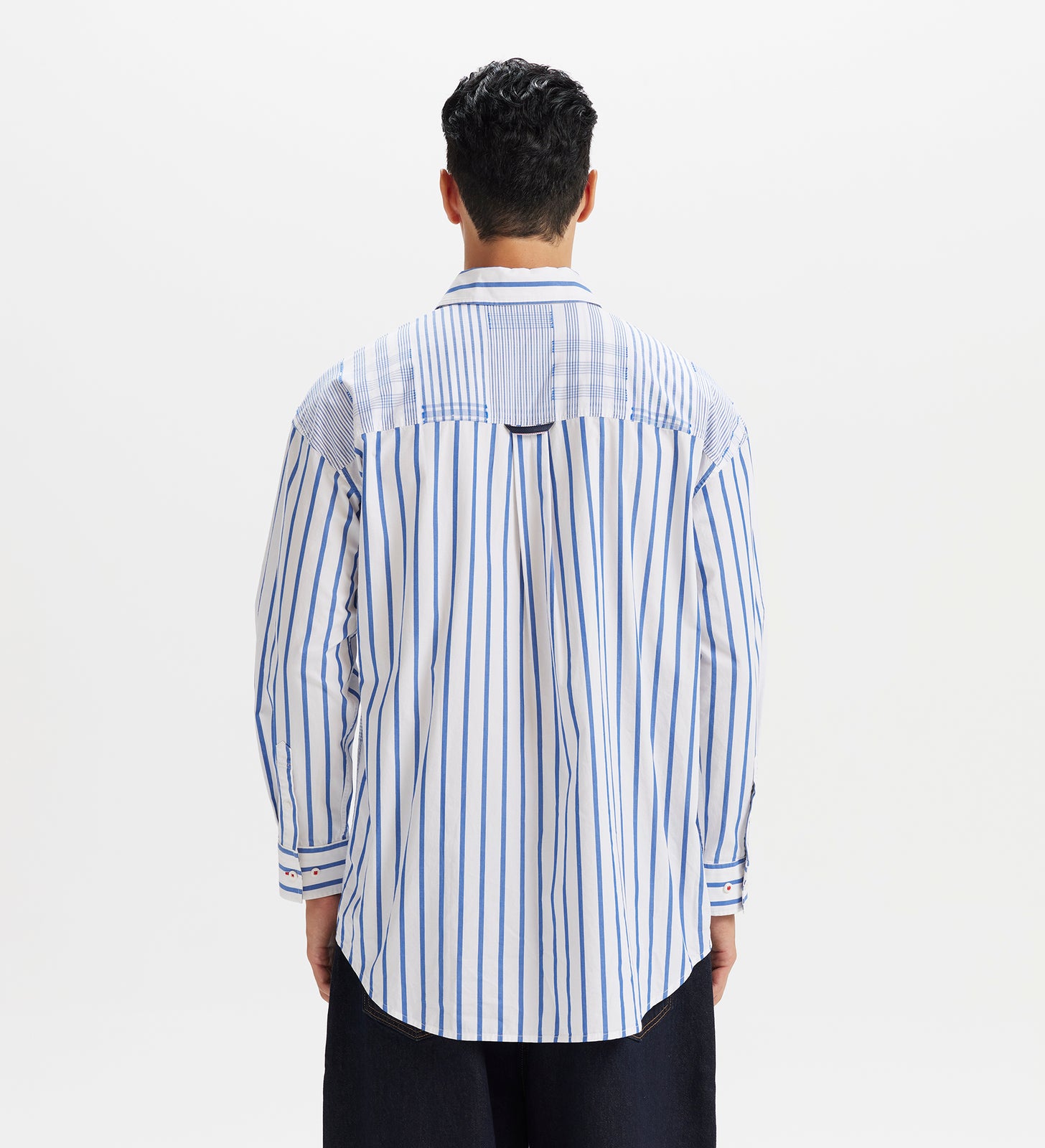 levi’s® 寬鬆長袖條紋牛津襯衫 | 男款 003MX0000S- Blue – Levi's 香港
