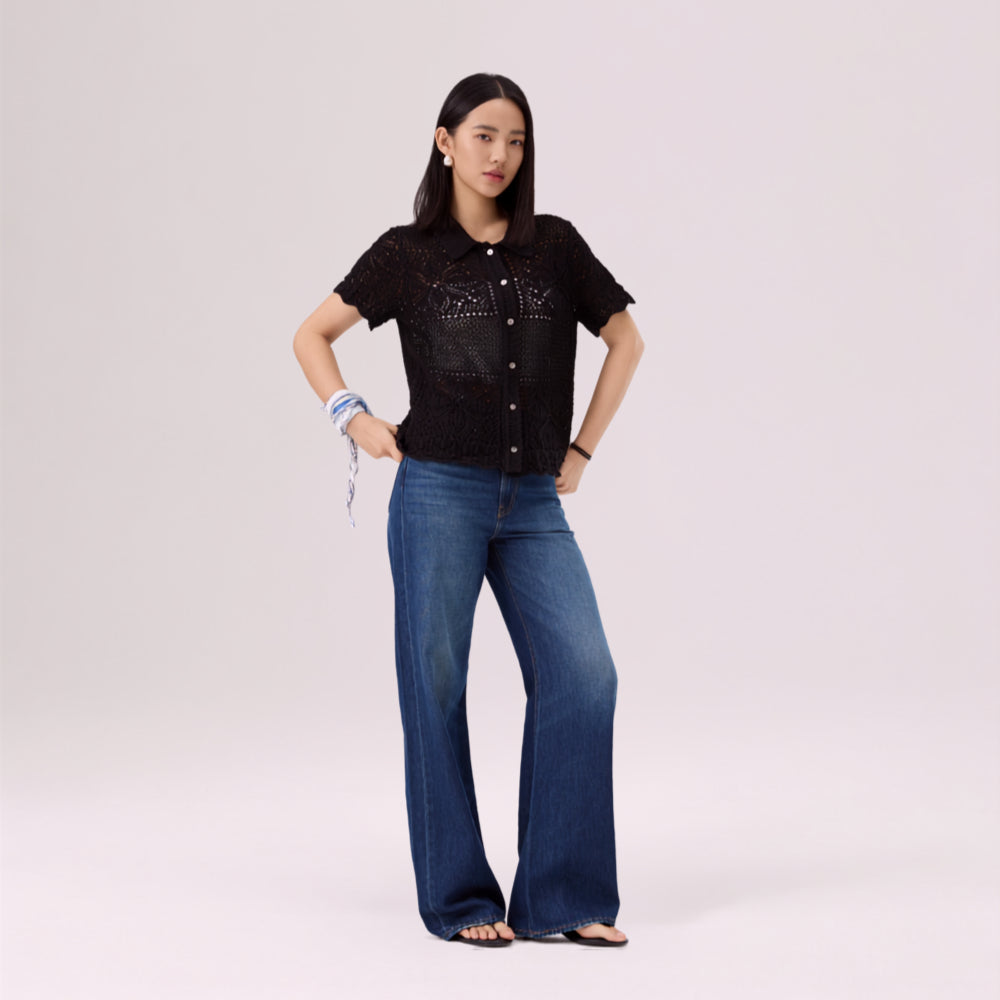 levi's® ribcage wide leg 牛仔褲 | 女裝 A608100842430 Indigo – Levi's 香港