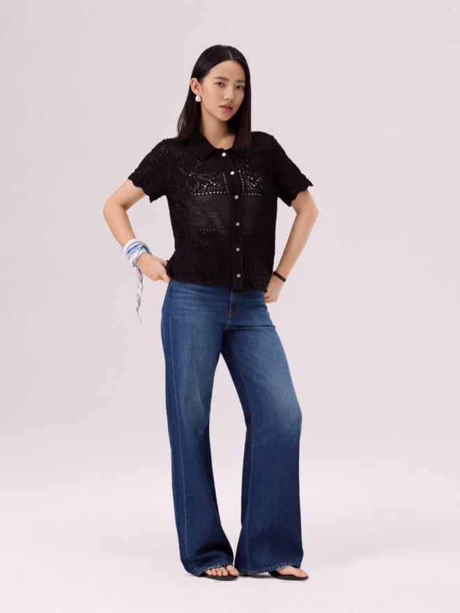 levi's® ribcage wide leg 牛仔褲 | 女裝 A608100842430 Indigo  – Levi's 香港