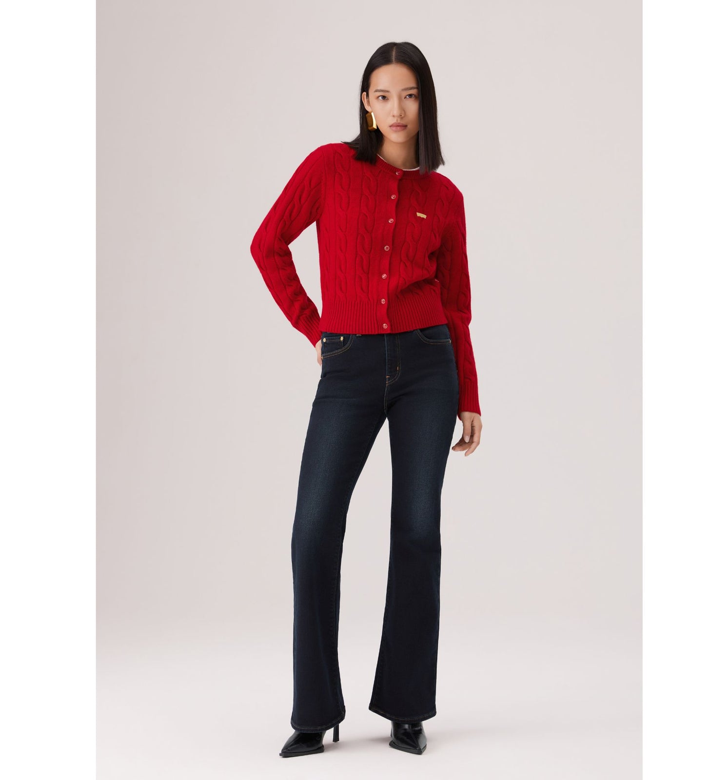 levi's® 726™ 高腰喇叭牛仔褲 | 女裝 A341001932530 Indigo – Levi's 香港