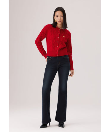 levi's® 726™ 高腰喇叭牛仔褲 | 女裝 A341001932430 Indigo  – Levi's 香港