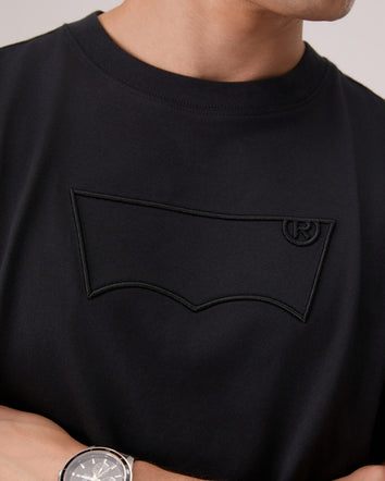 levi's® short sleeve embroidered batwing regular tee 006PY0002S- Black  – Levi's Hong Kong