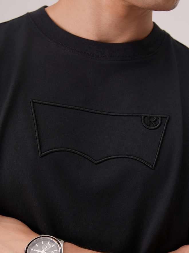  levi's® 短袖 batwing 刺繡 t恤 | 男裝 006PY0002S- Black  – Levi's 香港