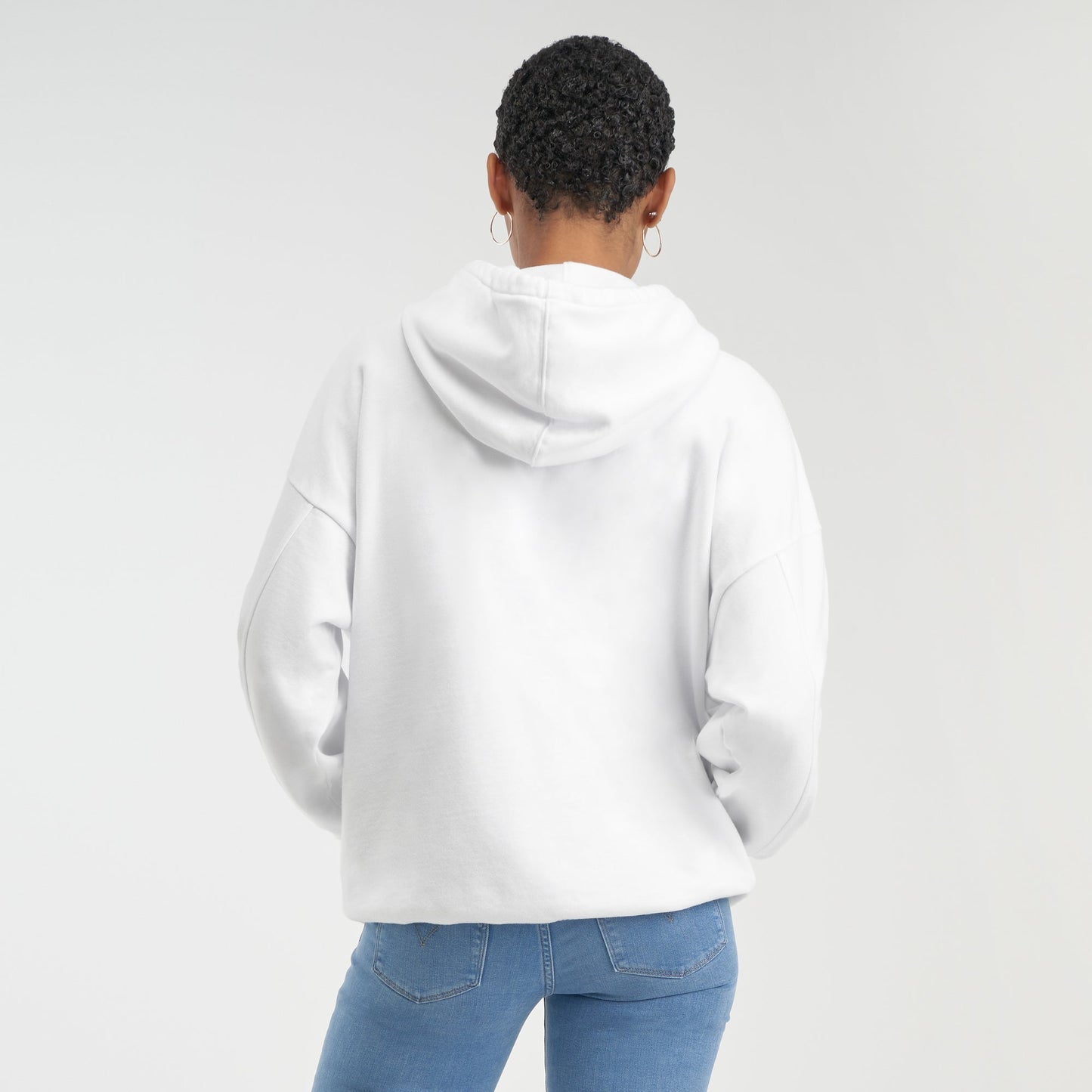 彩色Levi's® Logo 印字寬鬆連帽抽繩衛衣 | 女裝