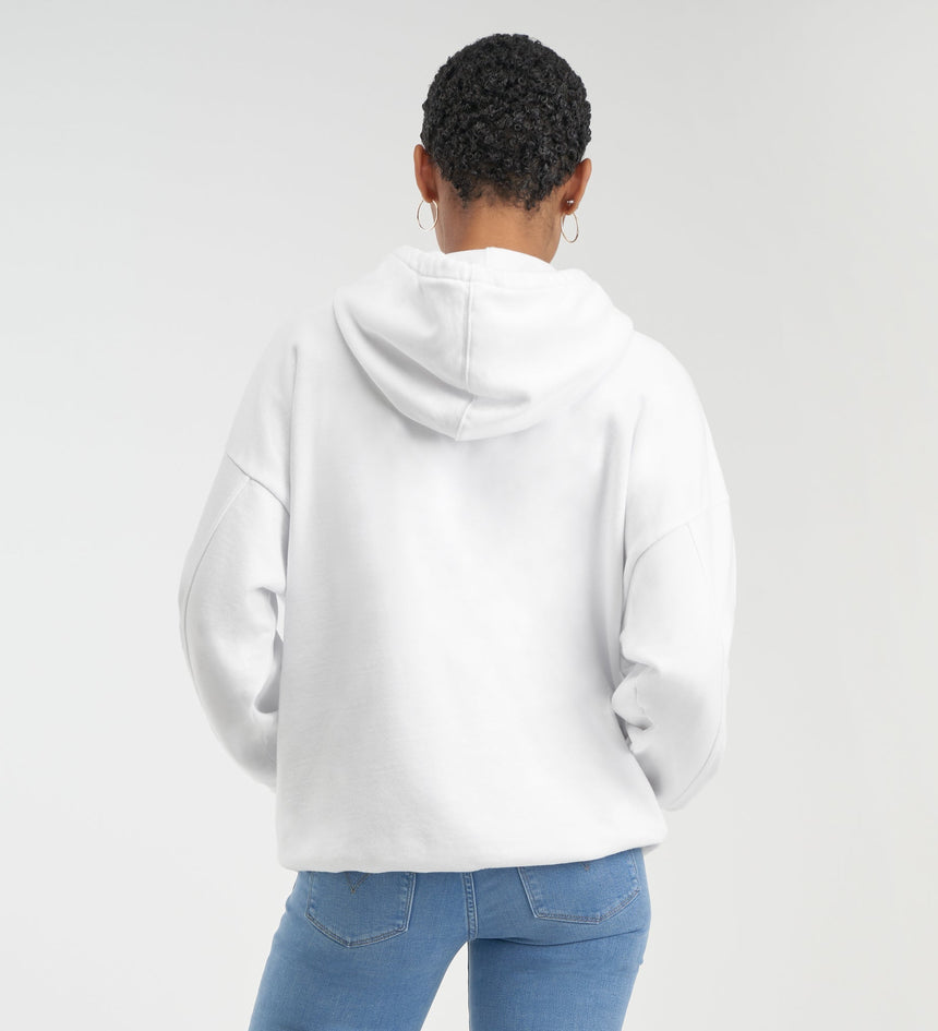 彩色levi's® logo 印字寬鬆連帽抽繩衛衣 | 女裝 344000011L- Hoodie Rider Iridescent Logo White + – Levi's 香港