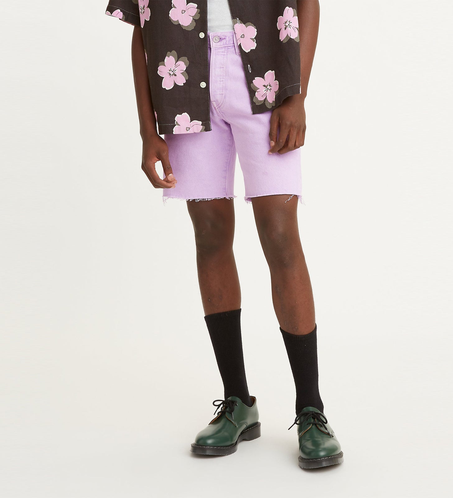 levi's® 男士 501® 原創牛仔短褲 365120161329 LILAC NTRLS M SHORT – Levi's 香港