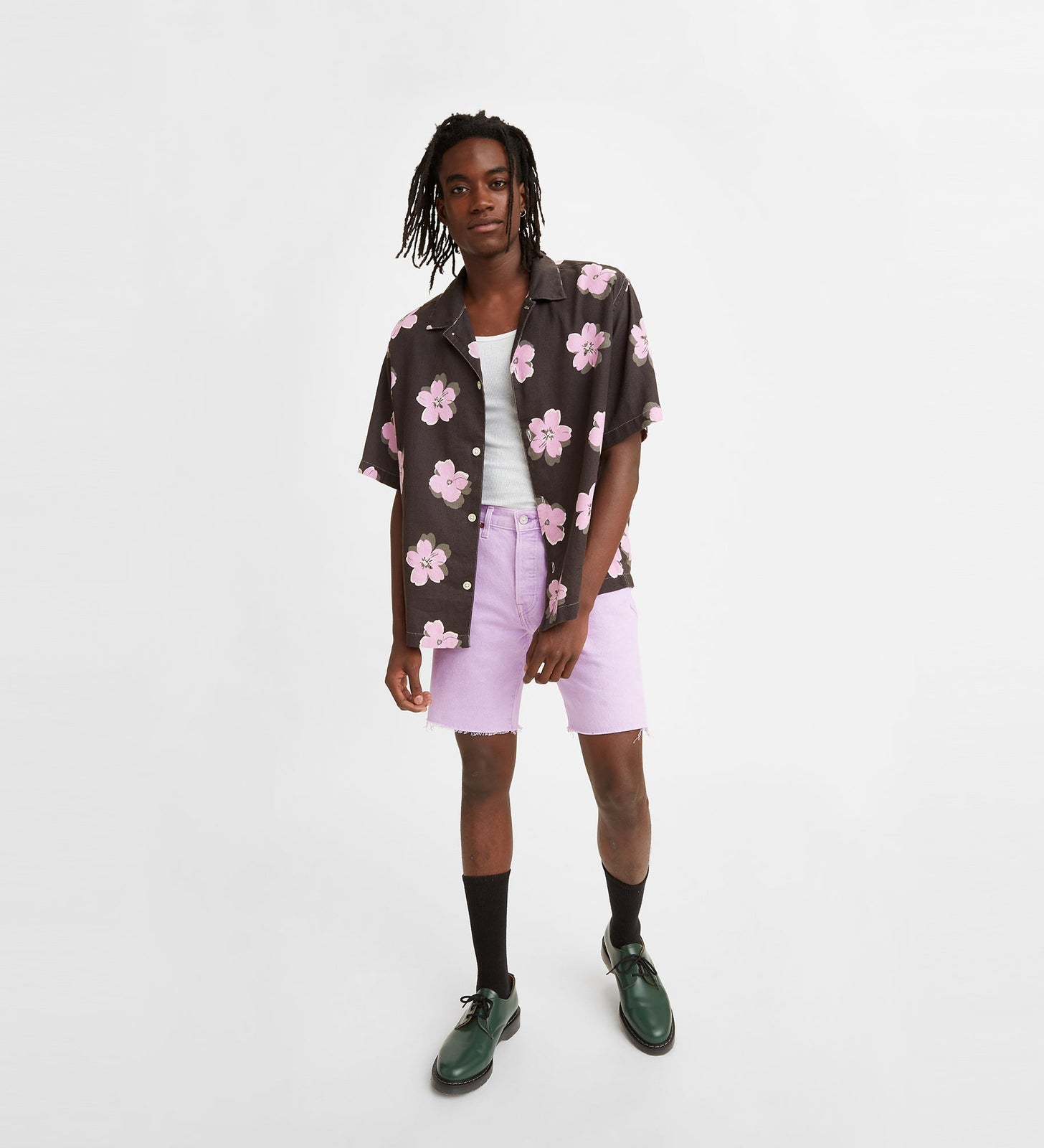 levi's® 男士 501® 原創牛仔短褲 365120161329 LILAC NTRLS M SHORT – Levi's 香港