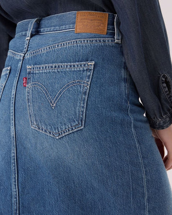  levi's® column 直筒牛仔裙 | 女裝 006RC000124- Indigo  – Levi's 香港