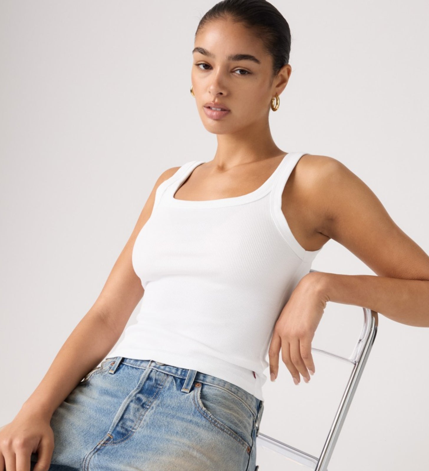 rosé朴彩英同款 essential背心 | 女裝 00ATX0000XS- Black – Levi's 香港