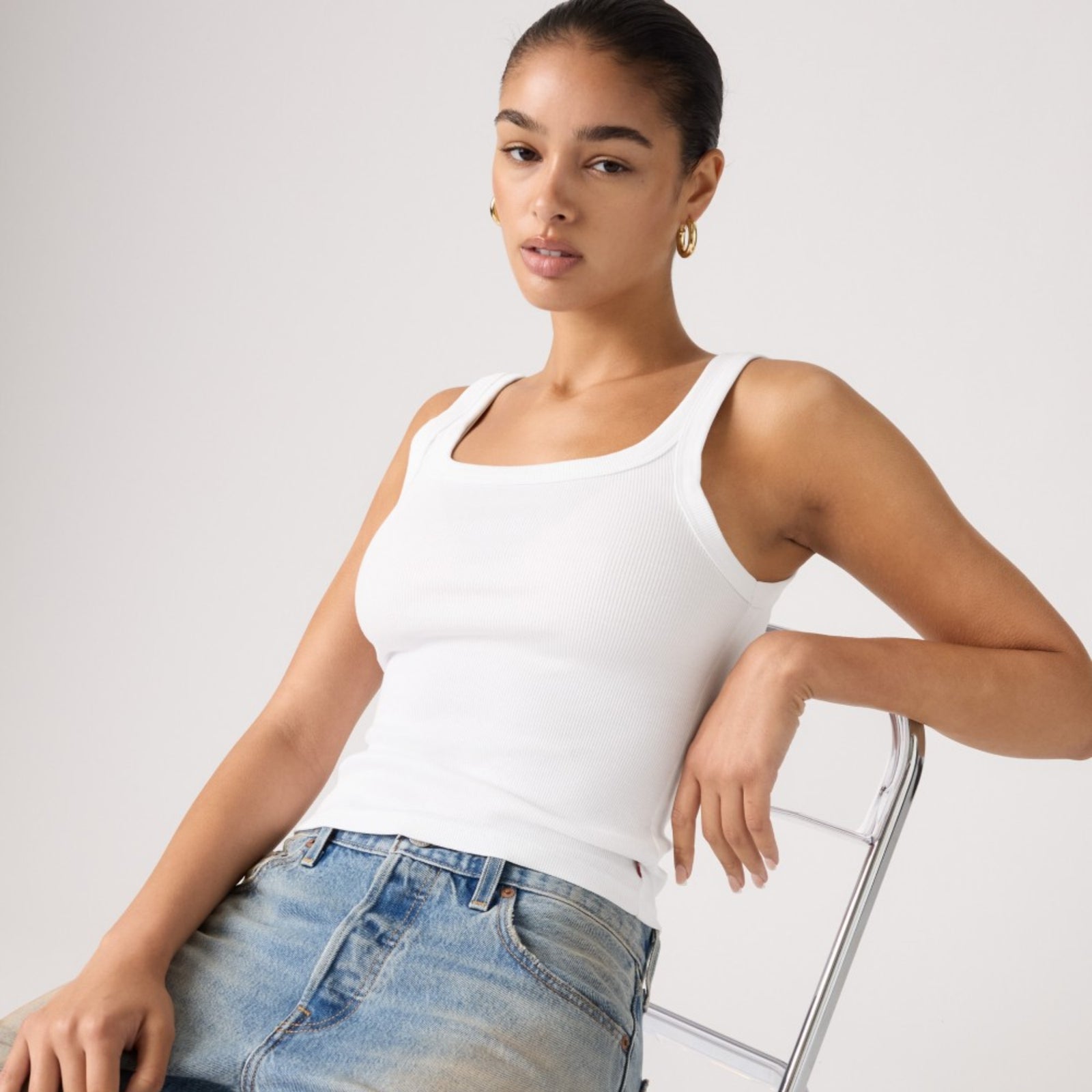 rosé朴彩英同款 essential背心 | 女裝 00ATX0000S- Black – Levi's 香港