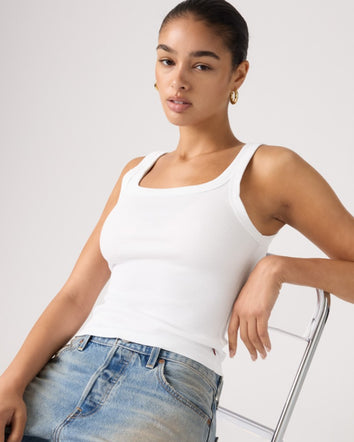 levi's® essential ribbed tank top 00ATX0000XS- Black  – Levi's Hong Kong