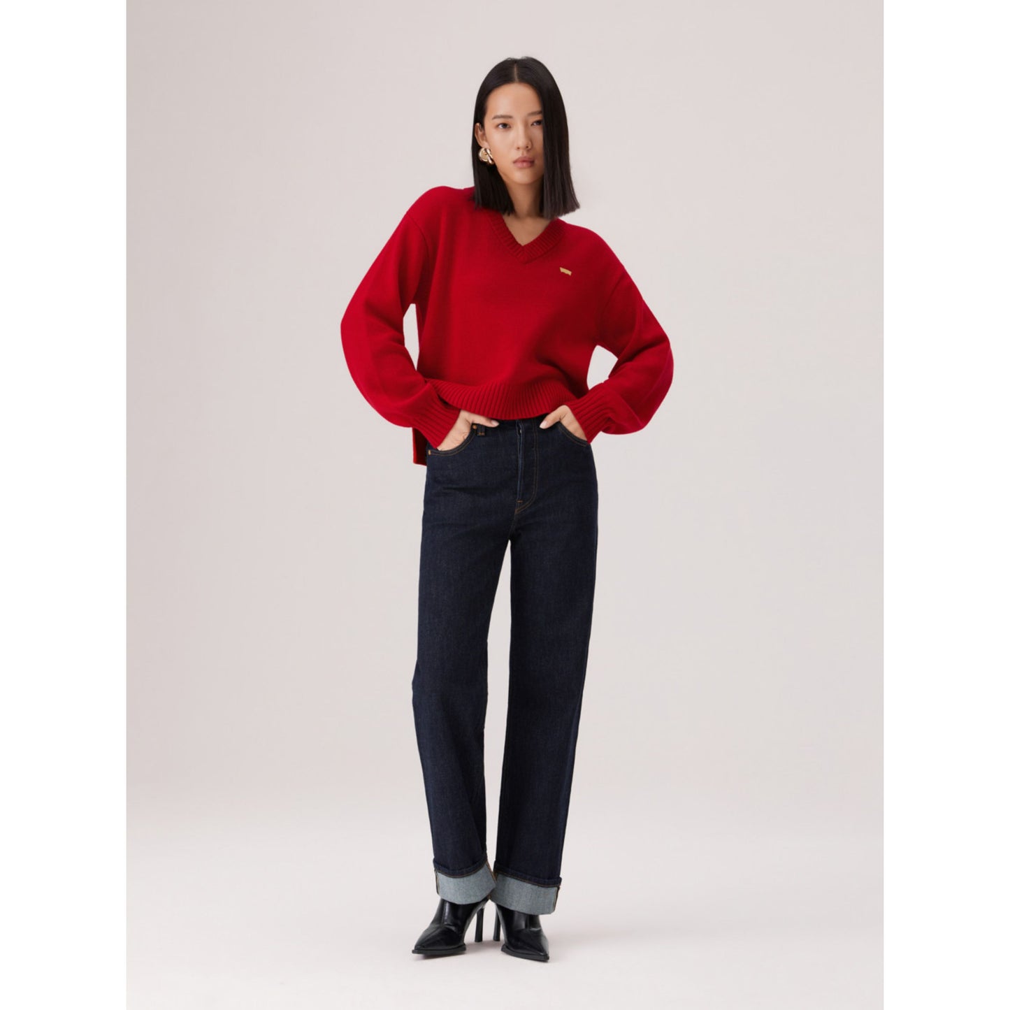 Levi's® Ribcage 高腰直筒牛仔褲 | 女裝