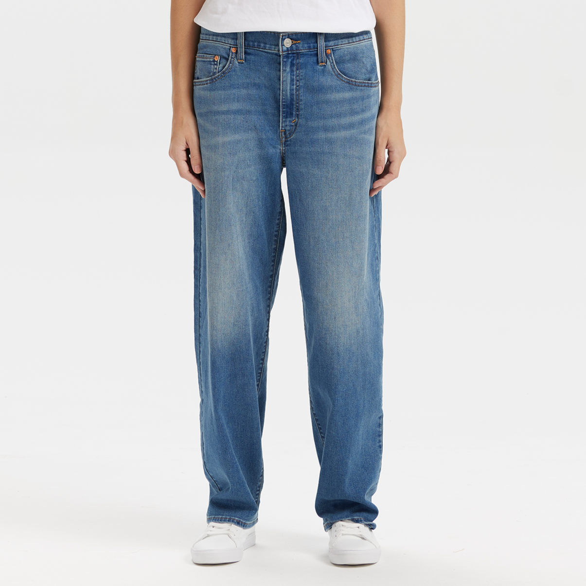levi’s® women's baggy dad mid-rise straight jeans A349400732330 Indigo – Levi's Hong Kong