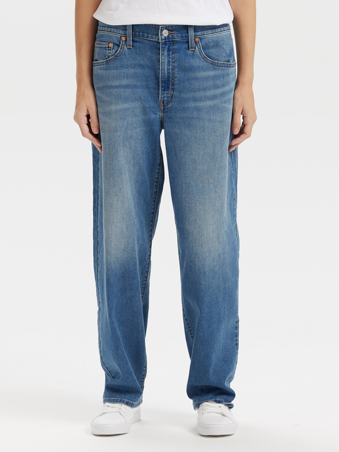 levi’s® women's baggy dad mid-rise straight jeans A349400732330 Indigo  – Levi's Hong Kong