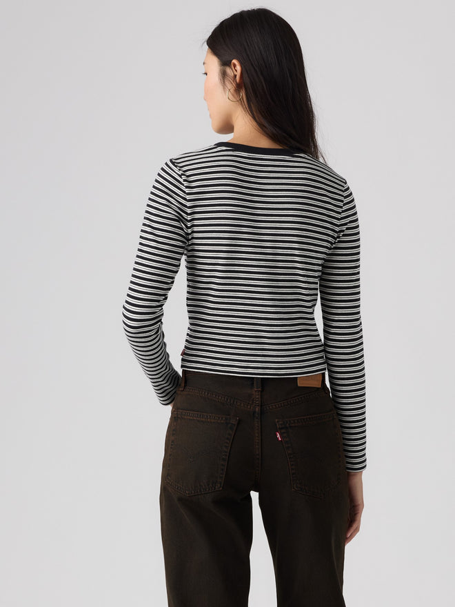 rosé's style levi's® women's essential baby long-sleeve tee 008SS0008XS- Multicolor  – Levi's Hong Kong