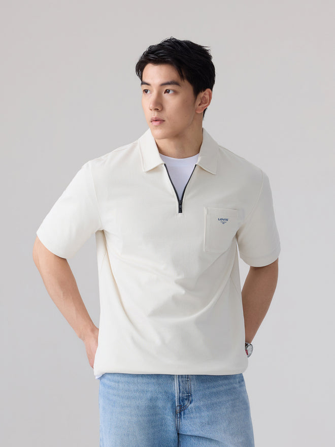 levi's® sorona® cooling pique relax polo 006P10000S- White  – Levi's Hong Kong