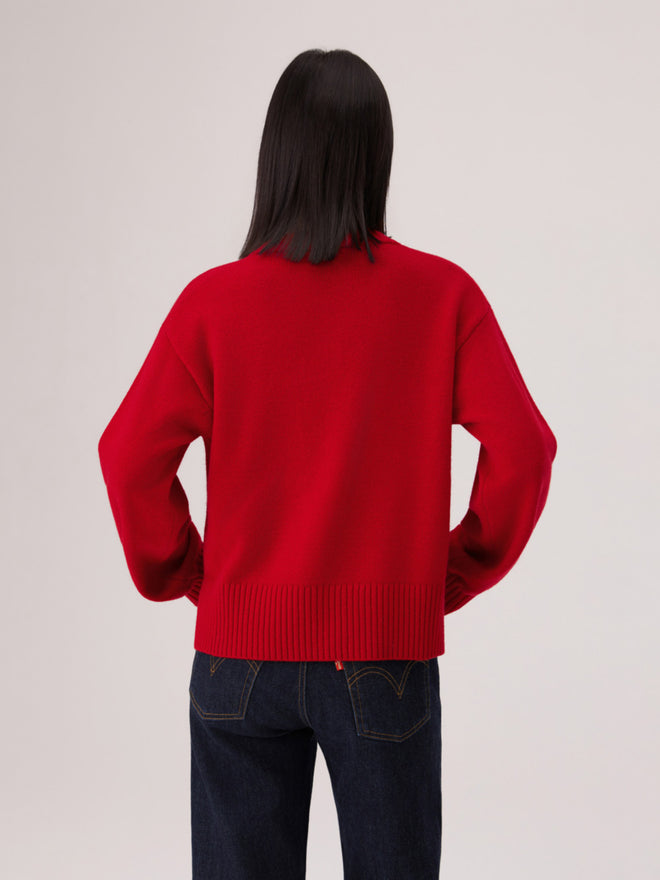 levi's® 2026 新年限定v領毛衣 | 女裝 006Q50001XS- Red  – Levi's 香港