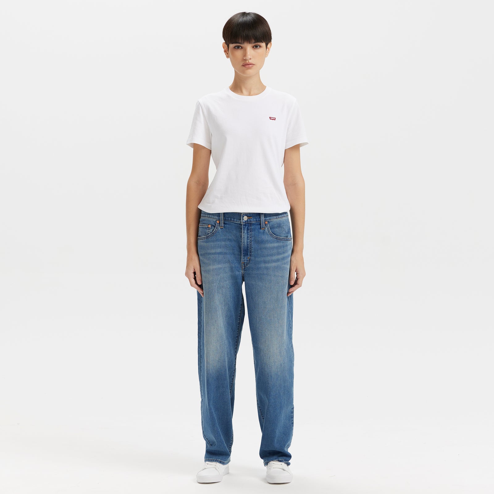 levi’s® women's baggy dad mid-rise straight jeans A349400732330 Indigo – Levi's Hong Kong