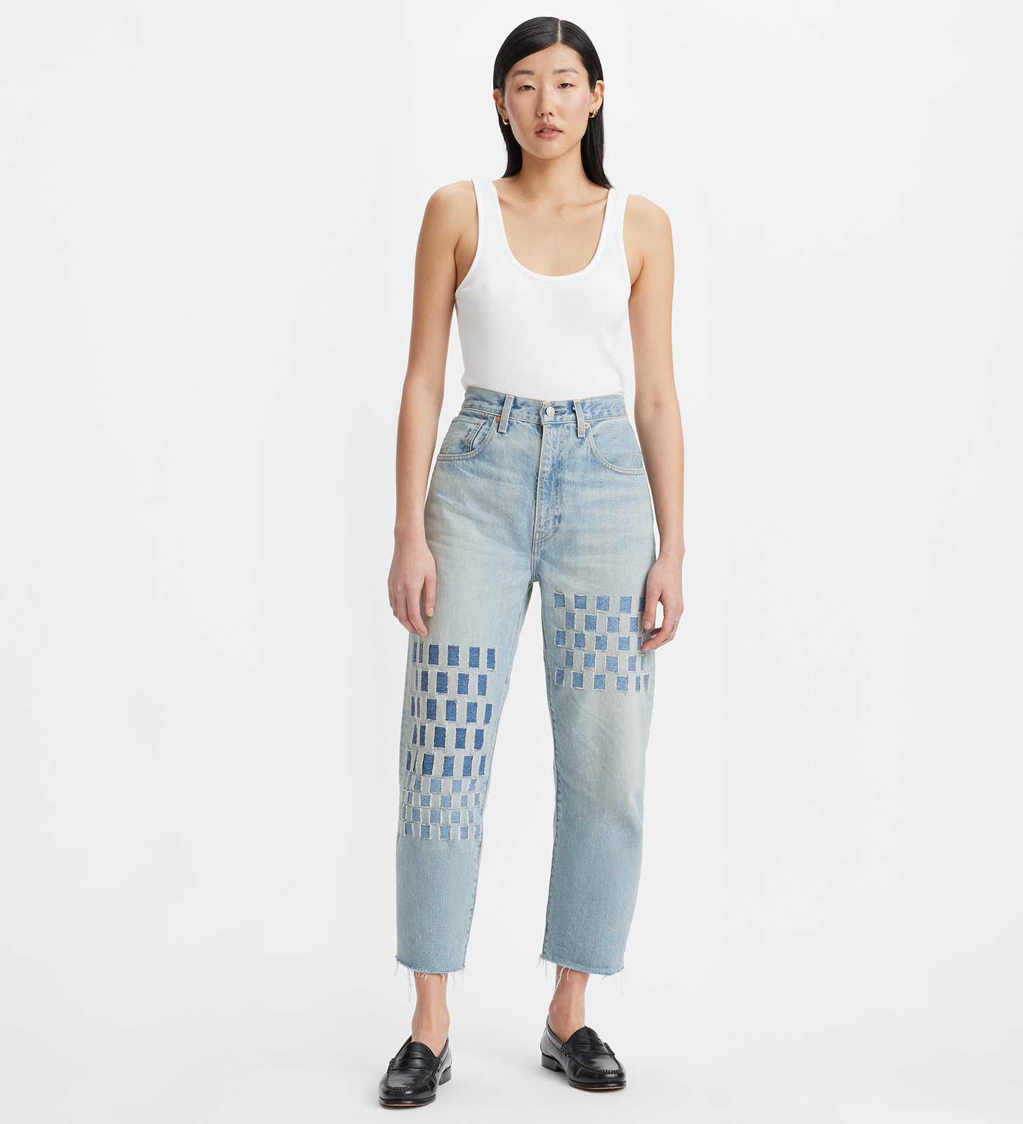 levi’s® 日本製 barrel 牛仔褲| 女裝 A5889000625- Mij Blu Lattice – Levi's 香港