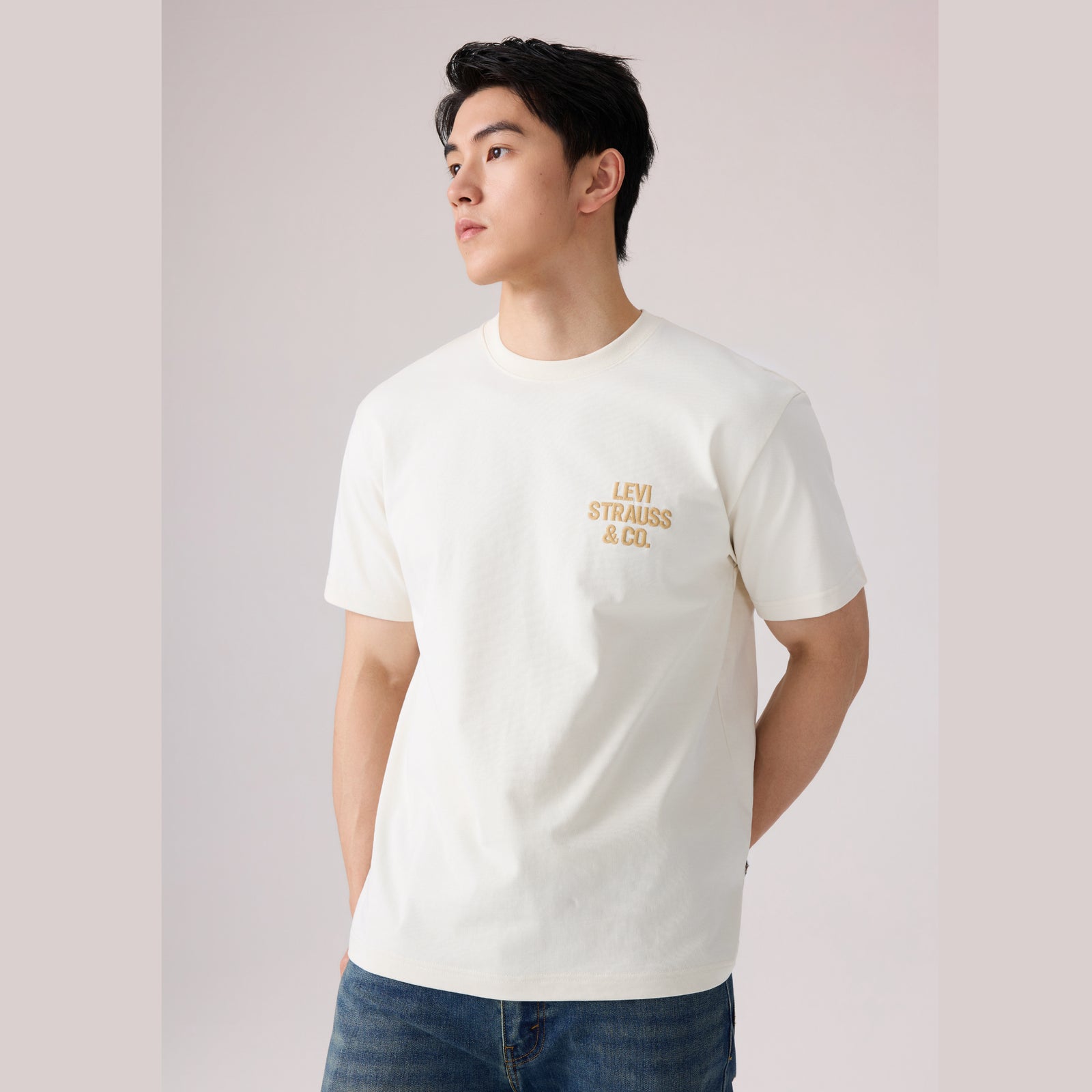 levi's® chest logo relax fit tee 006Q00000M- White – Levi's Hong Kong