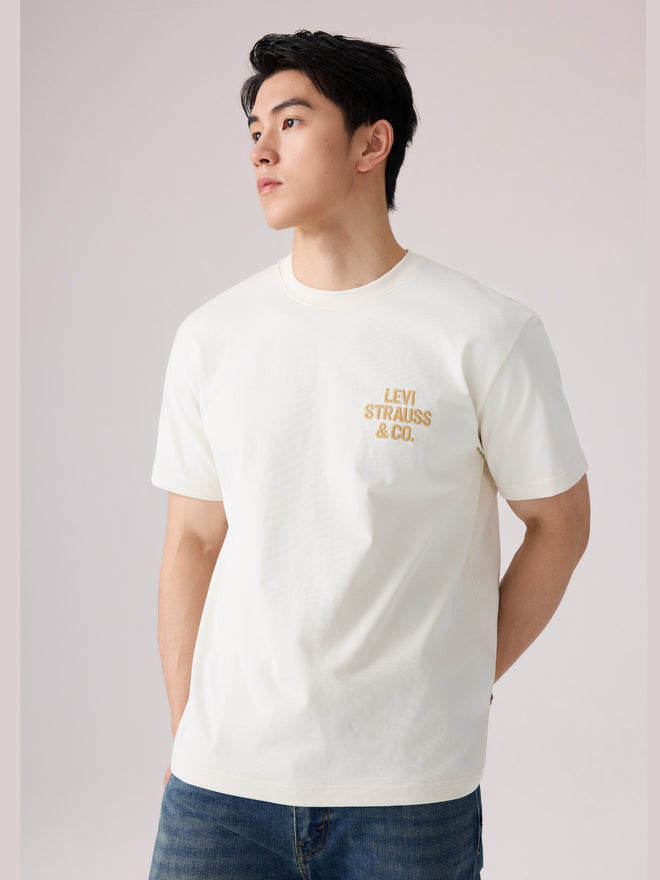  levi's® 胸口 logo 寬鬆 t恤 | 男裝 006Q00000M- White  – Levi's 香港