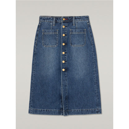 Levi's® 鈕扣前開叉牛仔短裙 | 女裝