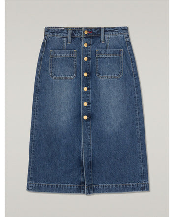 levi's® 鈕扣前開叉牛仔短裙 | 女裝 006JO000125- Indigo  – Levi's 香港