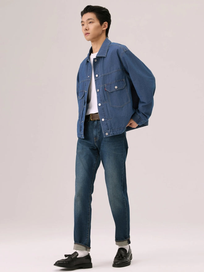  levi's® cool tech hooded type ii trucker 連帽牛仔外套 | 男裝 006PC0000L- Indigo  – Levi's 香港