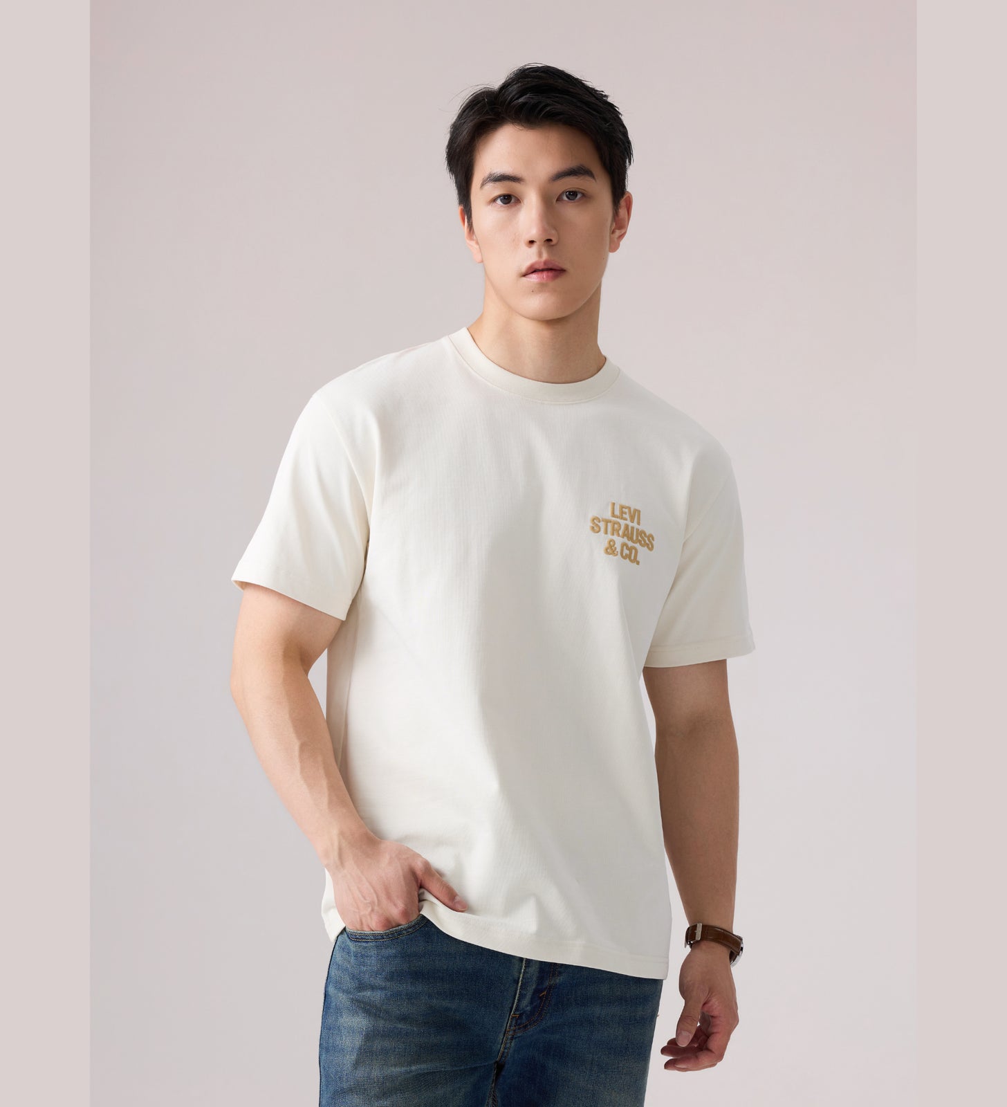 levi's® chest logo relax fit tee 006Q00000XS- White – Levi's Hong Kong