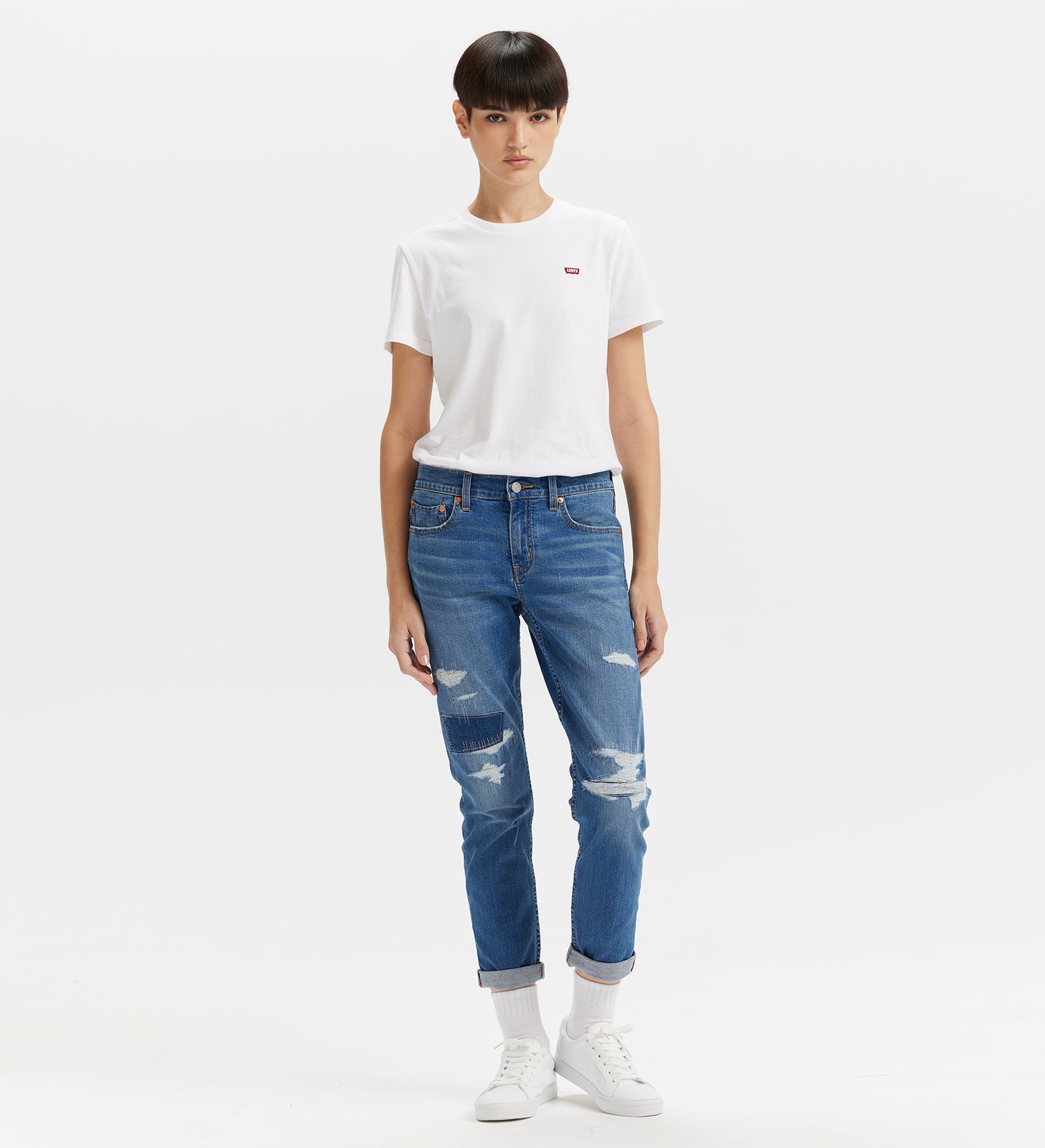 levi’s®  boyfriend中腰錐形牛仔褲 | 女款 1988703882427 Indigo – Levi's 香港