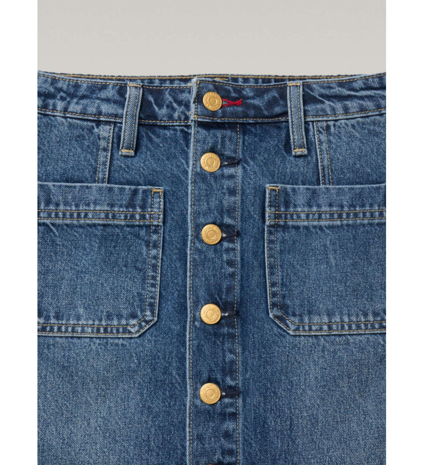 levi's® 鈕扣前開叉牛仔短裙 | 女裝 006JO000125- Indigo – Levi's 香港