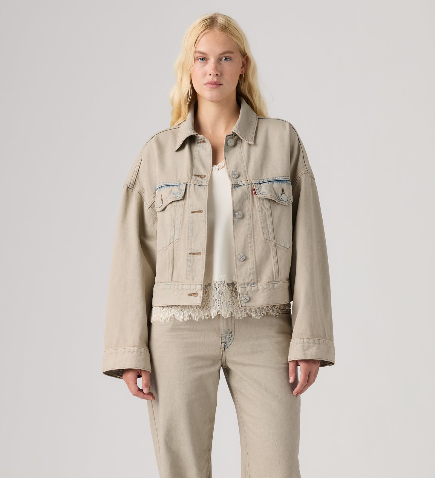 rosé朴彩英同款 levi's® 寬鬆短版 trucker 外套 | 女裝 0089L0017XXS- New Hire Trucker - Light Wash – Levi's 香港