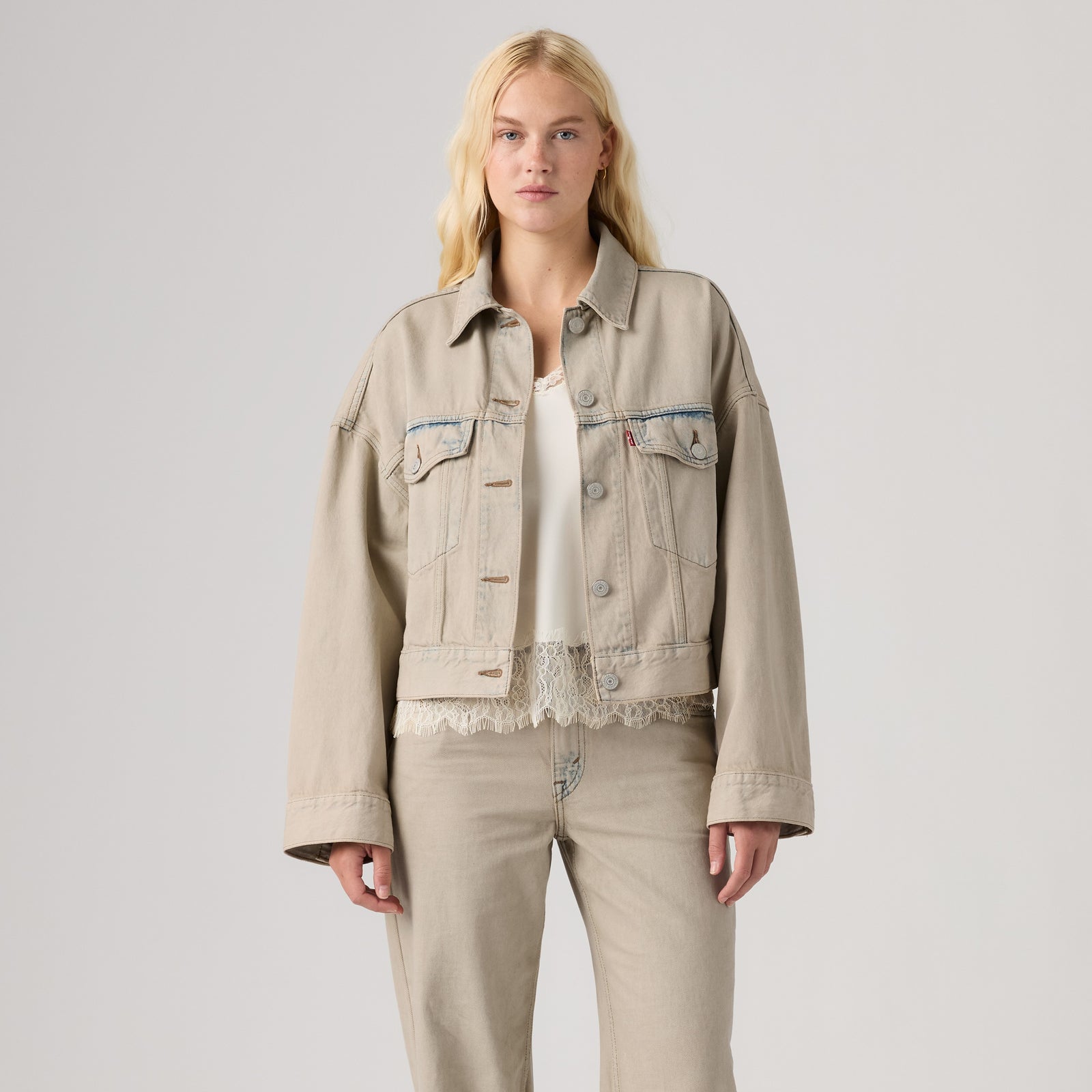 rosé朴彩英同款 levi's® 寬鬆短版 trucker 外套 | 女裝 0089L0017XXS- New Hire Trucker - Light Wash – Levi's 香港