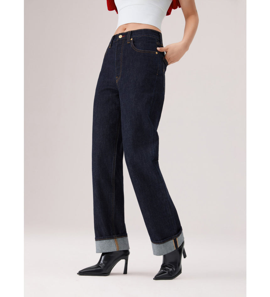 levi's® ribcage 高腰直筒牛仔褲 | 女裝 7907800662530 Indigo – Levi's 香港