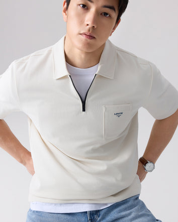  levi's® sorona® 涼感寬鬆 polo 恤 | 男裝 006P10000S- White  – Levi's 香港