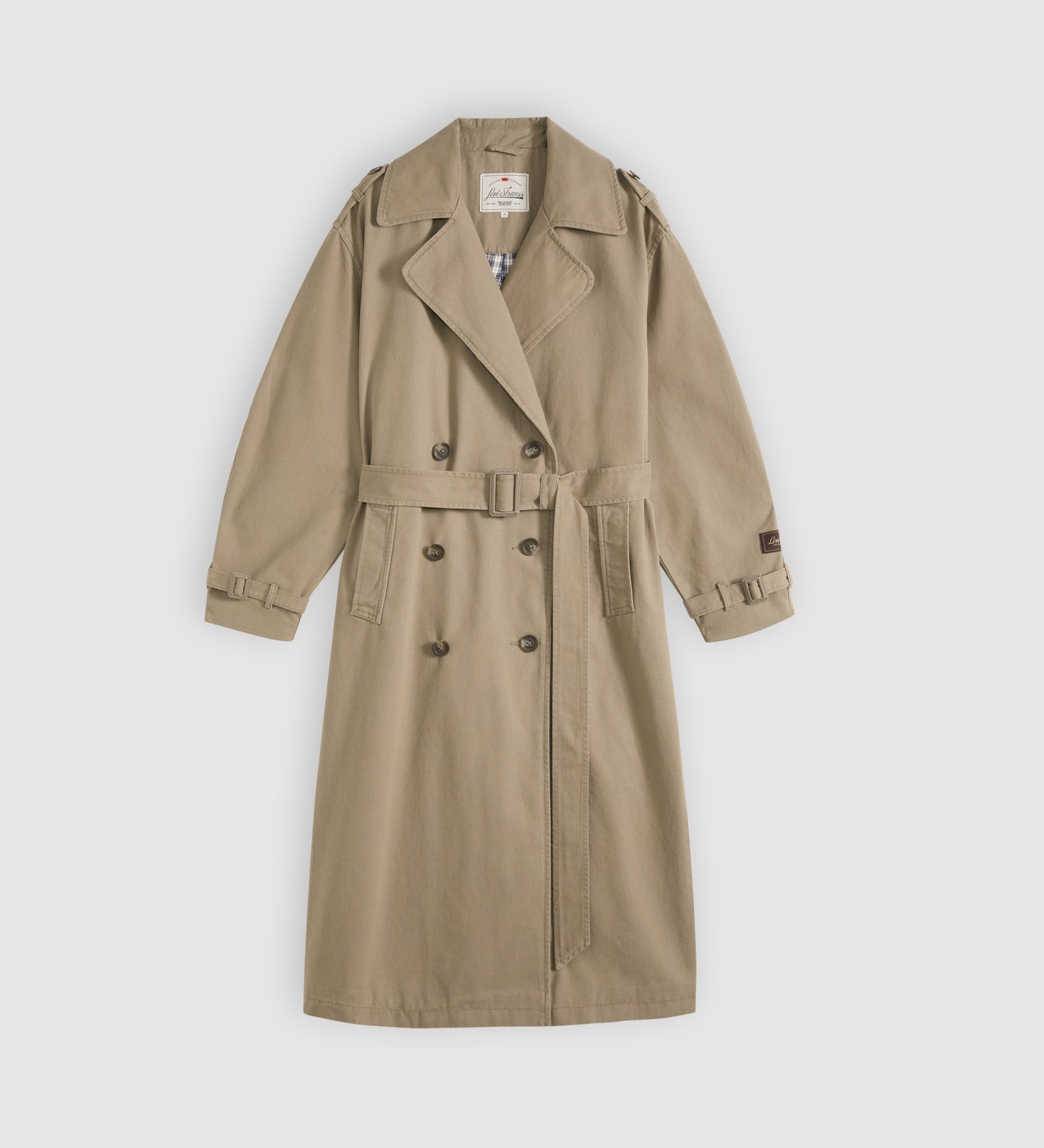 levi's® women's serena trench coat 006RW0004XXS- Brown – Levi's Hong Kong