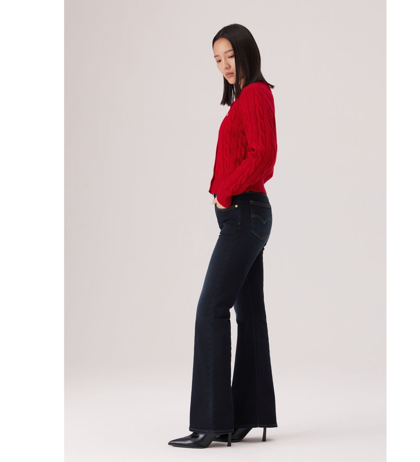 levi's® 726™ 高腰喇叭牛仔褲 | 女裝 A341001932530 Indigo – Levi's 香港