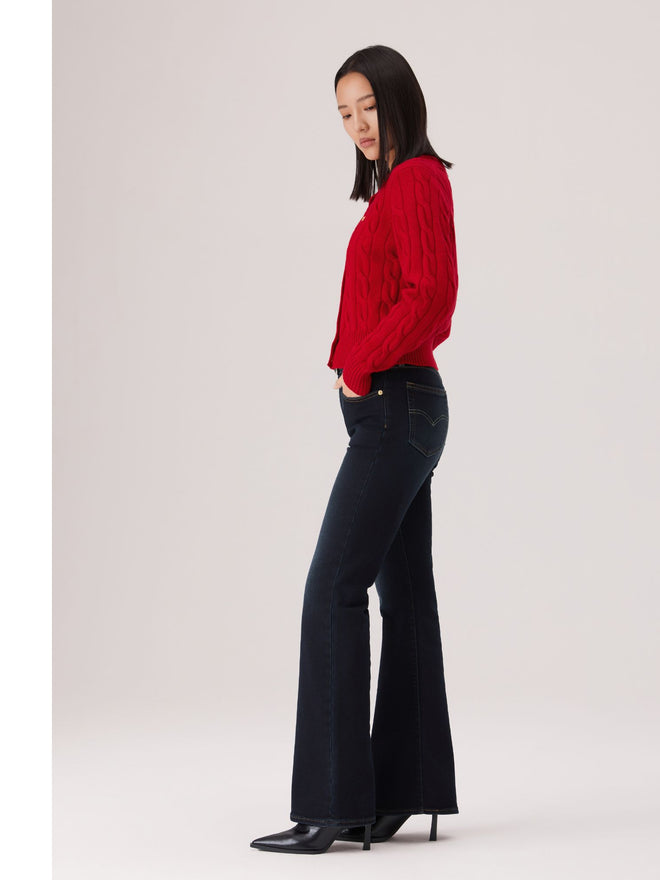 levi's® 726™ 高腰喇叭牛仔褲 | 女裝 A341001932530 Indigo  – Levi's 香港
